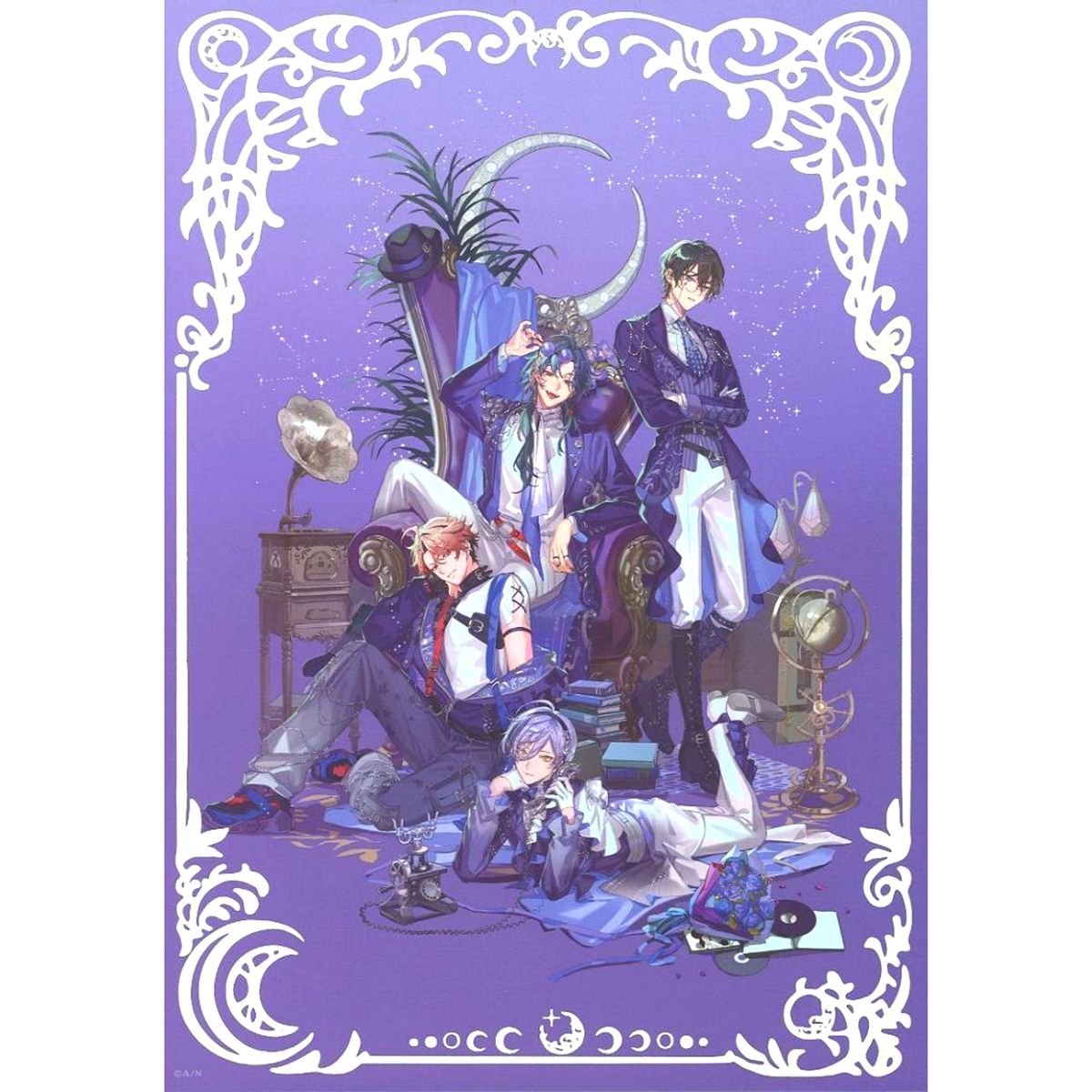 Moon Group IMPACT Art Board Virtual YouTuber Nijisanji VOLTACTION x 3SKM FUSION LIVE IMPACT [USED]