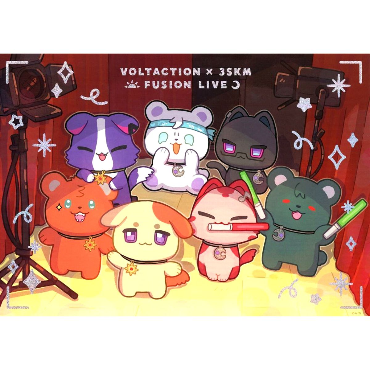 Nijiritoru IMPACT Art Board Virtual YouTuber Nijisanji VOLTACTION x 3SKM FUSION LIVE IMPACT [USED]
