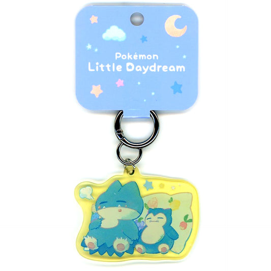 Munchlax Snorlax Plush Pokemon Acrylic Keychain Little Daydream Munchlax and Snorlax Plush Pokemon Center Limited [USED]