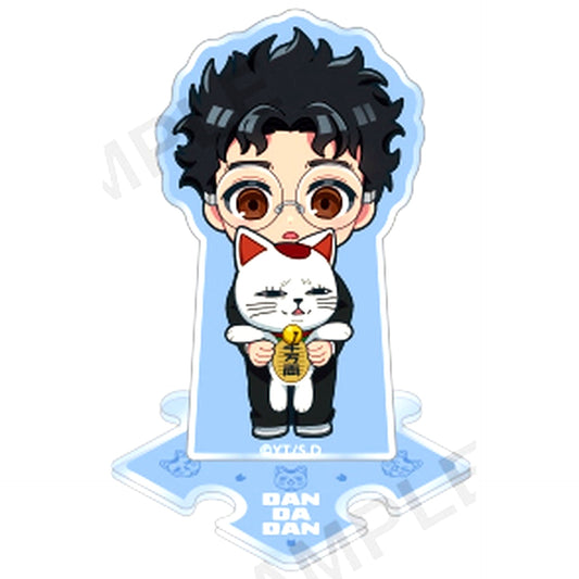 Okarun and Turbo Granny Beckoning Cat 6 Dandadan Full of Turbo Granny Beckoning Cat Trading Connecting Petit Acrylic Stand [USED]