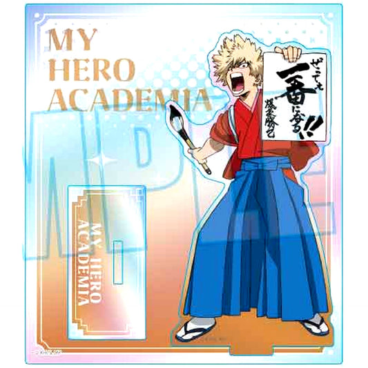 Katsuki Bakugo Kakizome Ver. Aurora Acrylic Stand My Hero Academia [USED]