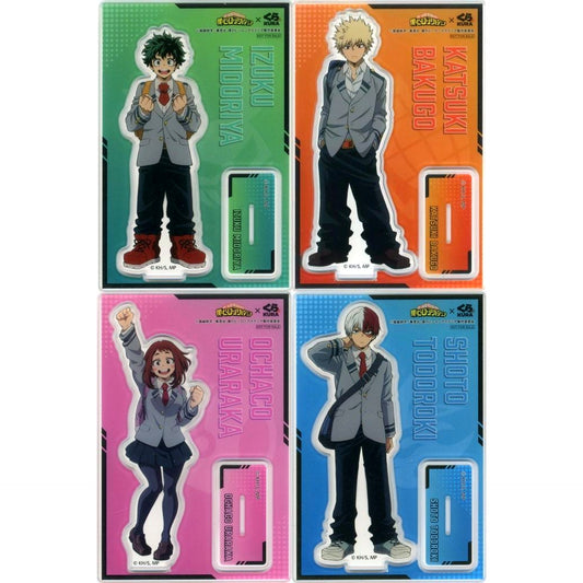Set of 4 Acrylic Stand My Hero Academia x Kura Sushi Original Goods Present Campaign Part 3 [USED]