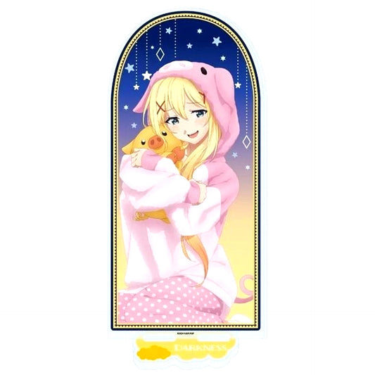 Darkness 03. Animal Pajamas Ver. Illustration BIG Acrylic Stand KonoSuba God's Blessing on This Wonderful World! POP UP SHOP in AmiAmi [USED]