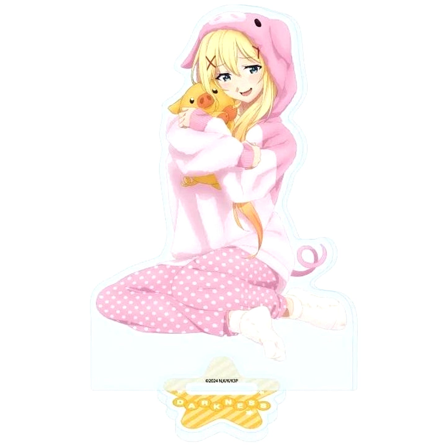 Darkness 13. Animal Pajamas Ver. Illustration Acrylic Stand KonoSuba God's Blessing on This Wonderful World! POP UP SHOP in AmiAmi [USED]