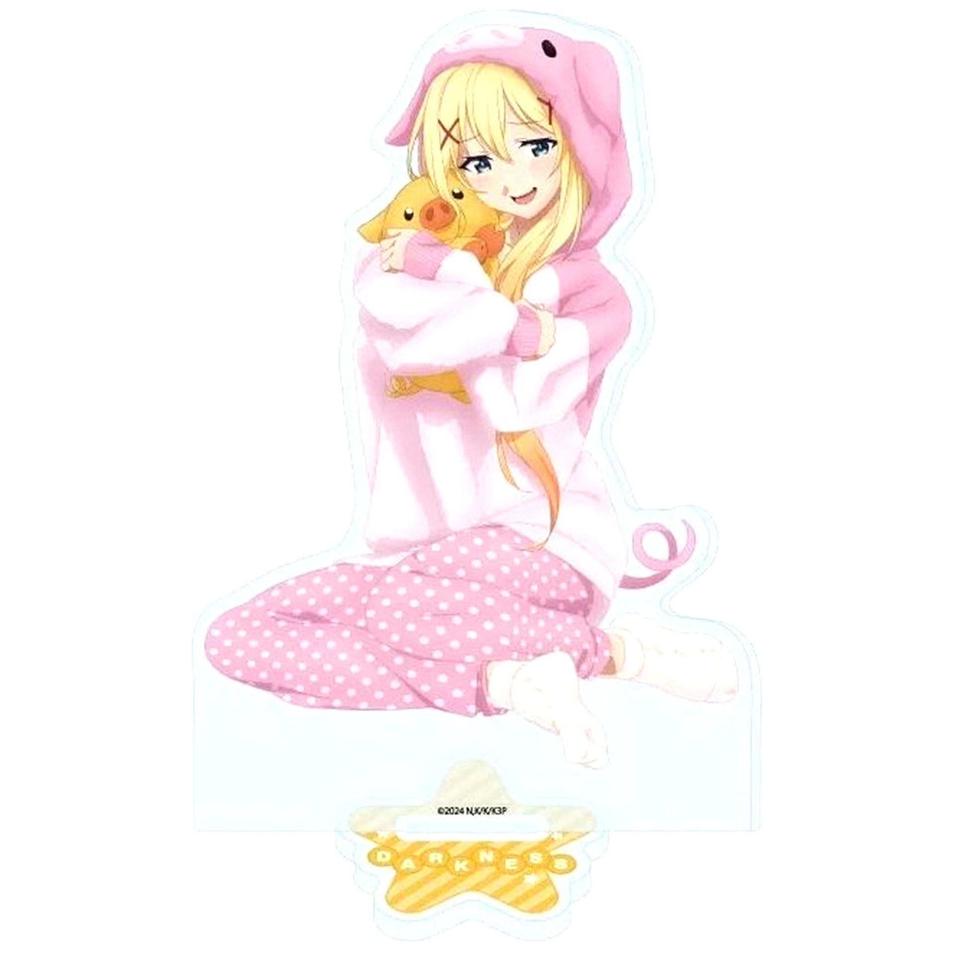 Darkness 13. Animal Pajamas Ver. Illustration Acrylic Stand KonoSuba God's Blessing on This Wonderful World! POP UP SHOP in AmiAmi [USED]