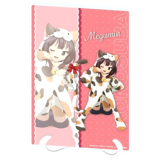 Megumin 04. Animal Pajamas Ver. Illustration A5 Acrylic Art Board KonoSuba God's Blessing on This Wonderful World! POP UP SHOP in AmiAmi [USED]