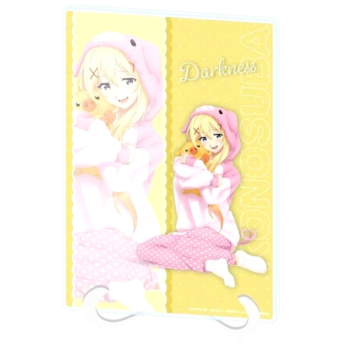 Darkness 05. Animal Pajamas Ver. Illustration A5 Acrylic Art Board KonoSuba God's Blessing on This Wonderful World! POP UP SHOP in AmiAmi [USED]