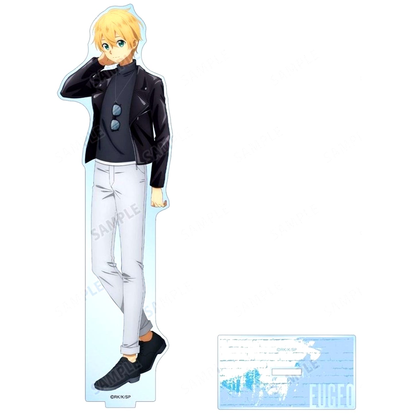 Eugeo Illustration Riders Jacket ver. Sword Art Online BIG Acrylic Stand POP UP STORE in Loft [USED]