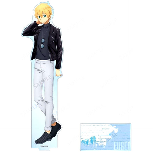 Eugeo Illustration Riders Jacket ver. Sword Art Online BIG Acrylic Stand POP UP STORE in Loft [USED]