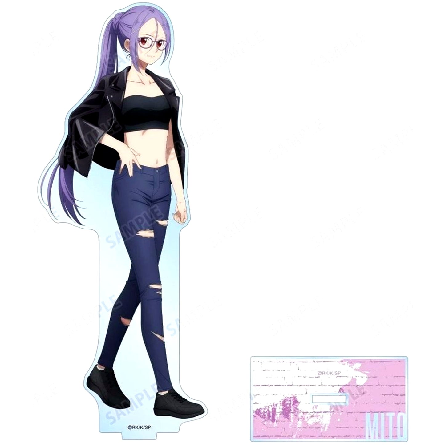 Mito Illustration Riders Jacket ver. Sword Art Online BIG Acrylic Stand POP UP STORE in Loft [USED]