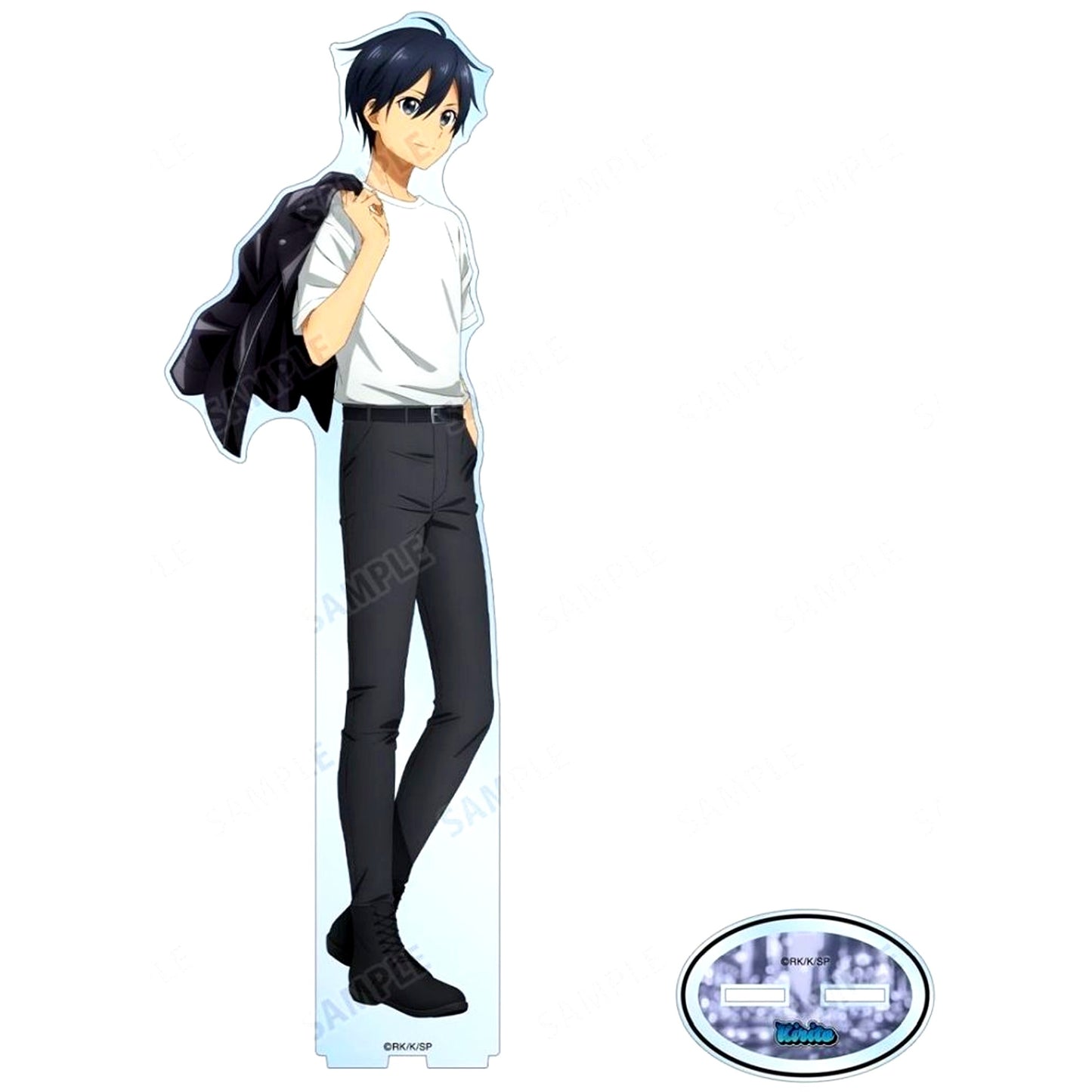 Kirito Illustration Riders Jacket ver. Sword Art Online Oversized Acrylic Stand POP UP STORE in Loft [USED]