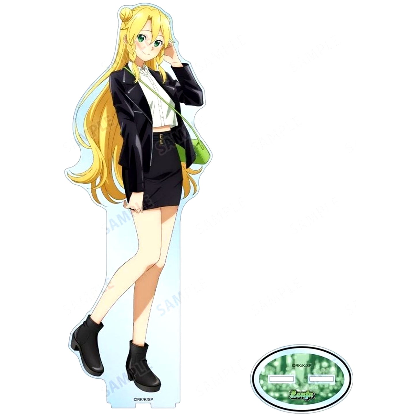 Leafa Illustration Riders Jacket ver. Sword Art Online Oversized Acrylic Stand POP UP STORE in Loft [USED]