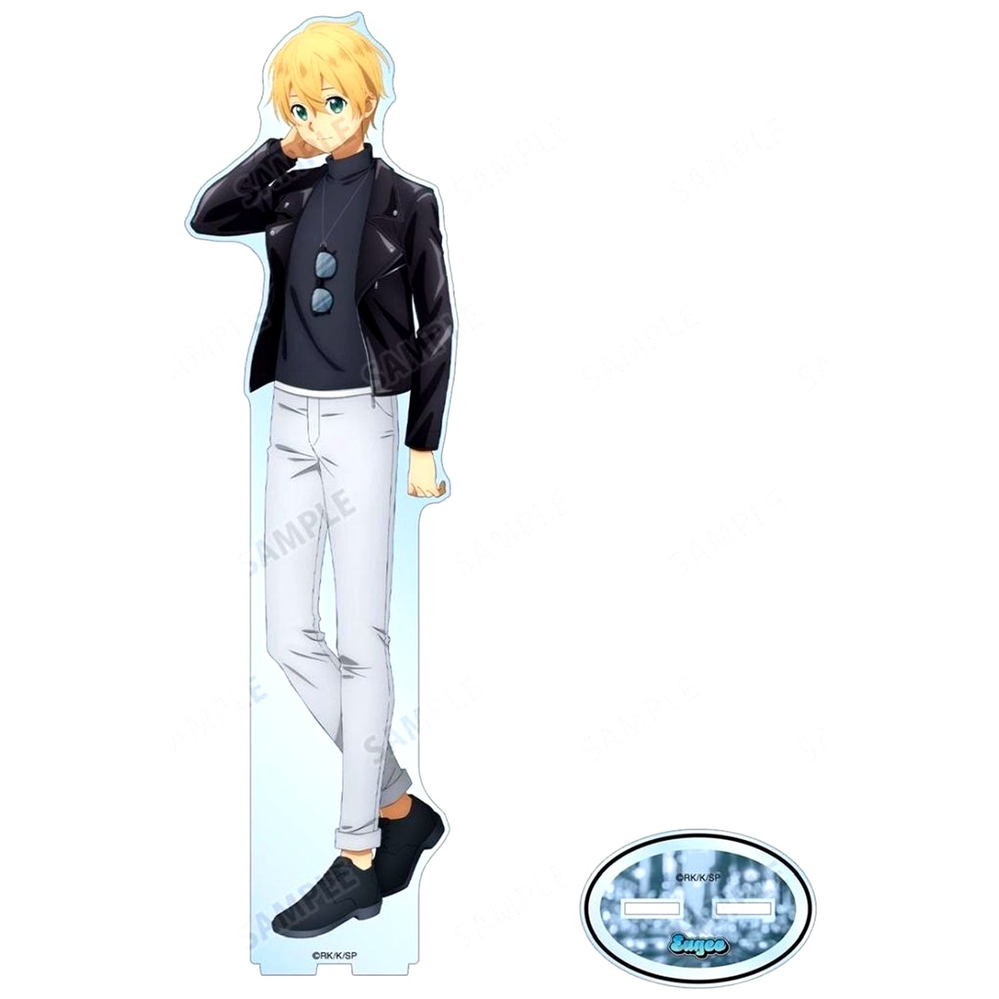 Eugeo Illustration Riders Jacket ver. Sword Art Online Oversized Acrylic Stand POP UP STORE in Loft [USED]