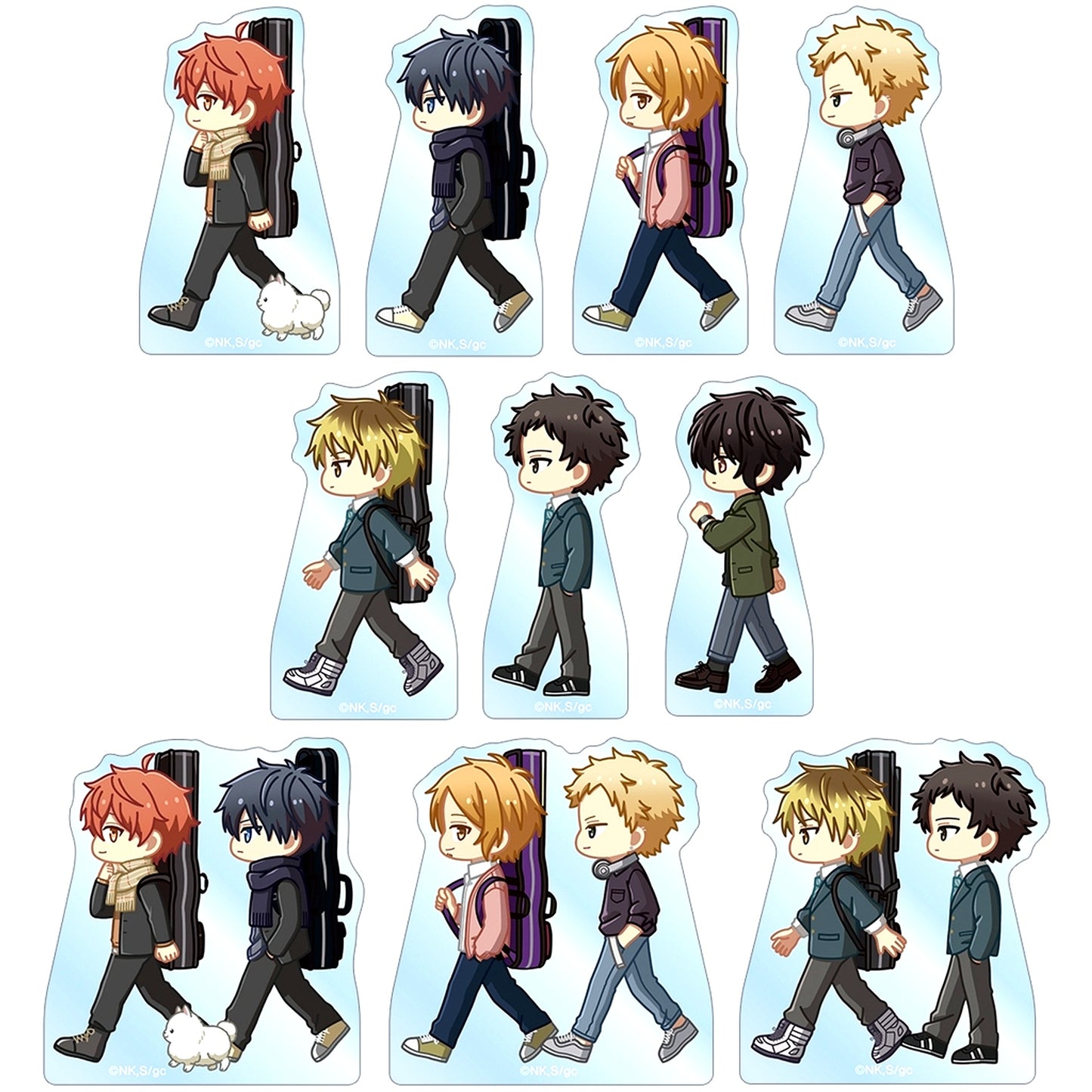 Set of 10 Movie given To the Sea Trading Chibitoko Acrylic Mascot [USED]