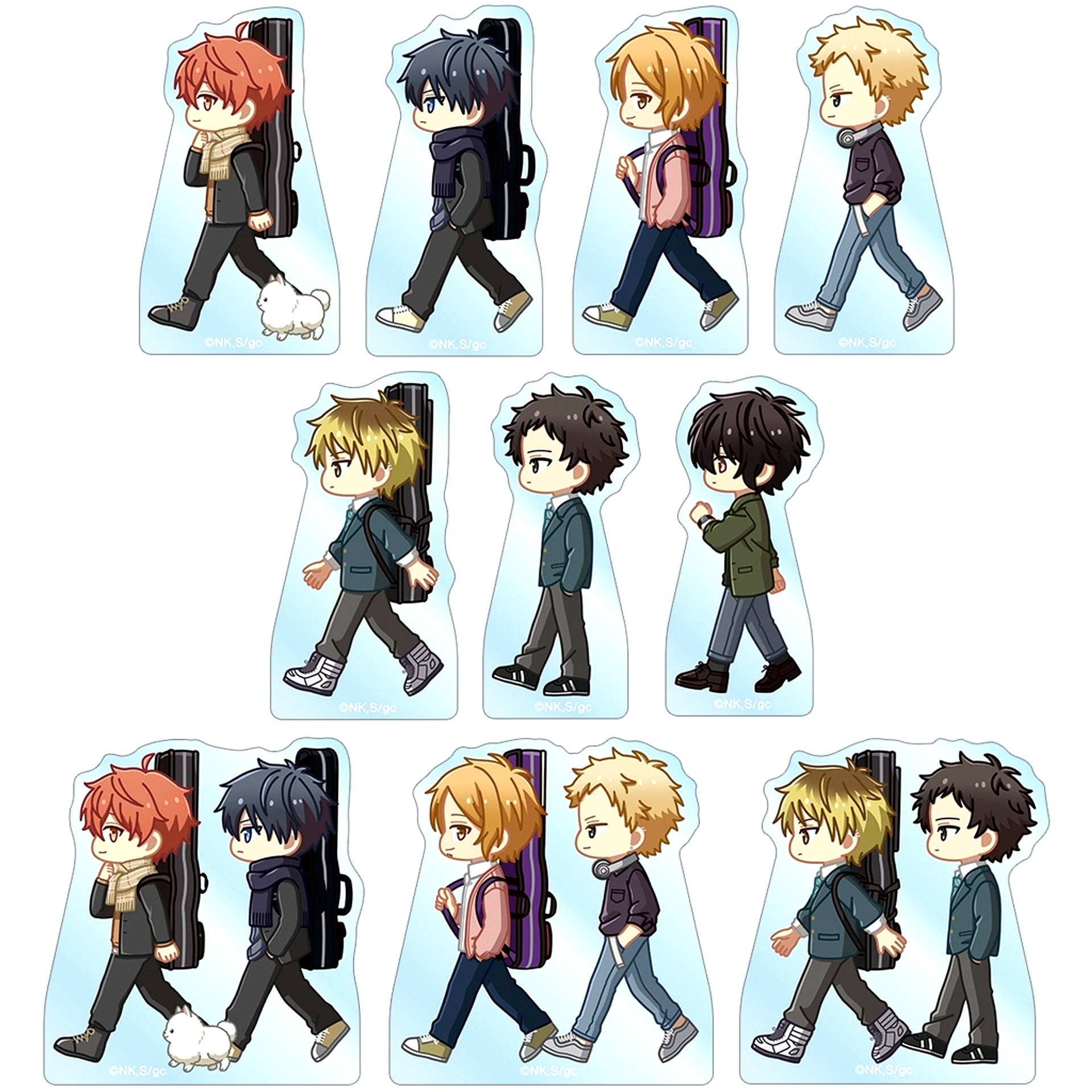 Set of 10 Movie given To the Sea Trading Chibitoko Acrylic Mascot [USED]