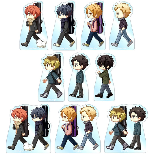 Set of 10 Movie given To the Sea Trading Chibitoko Acrylic Mascot [USED]