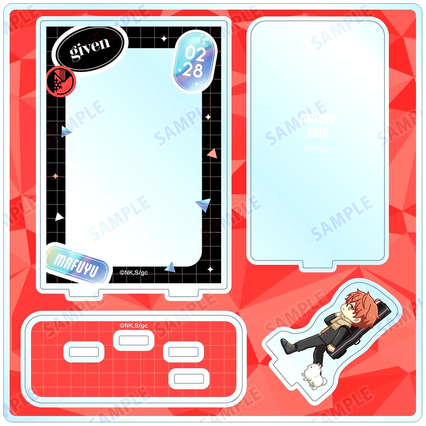 Mafuyu Sato Given The Movie: To the Sea Chibitoko Acrylic Stand for Mini Photo [USED]