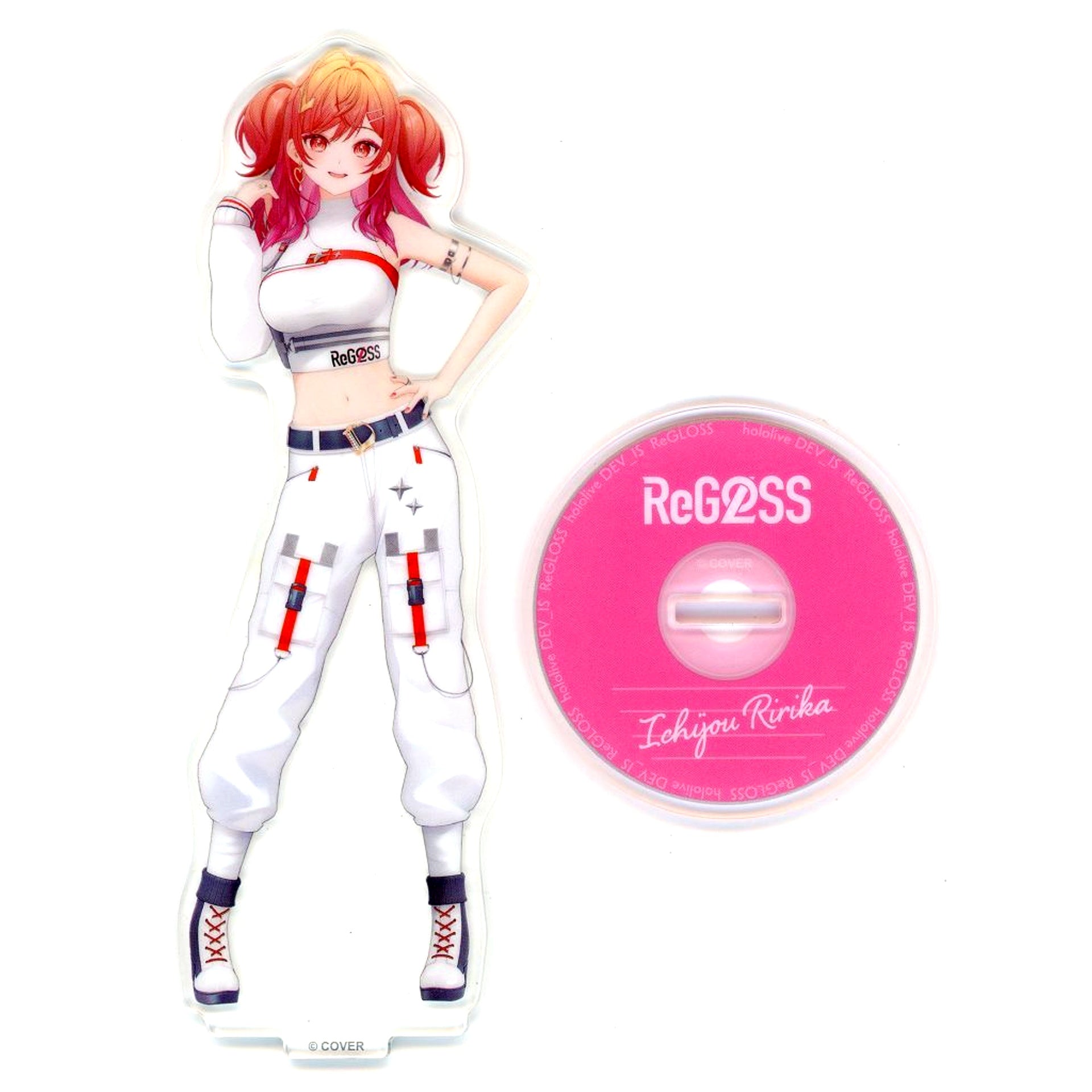 Ichijou Ririka Acrylic Stand ReGLOSS's PLAYLIST Snapshot VTuber Hololive [USED]