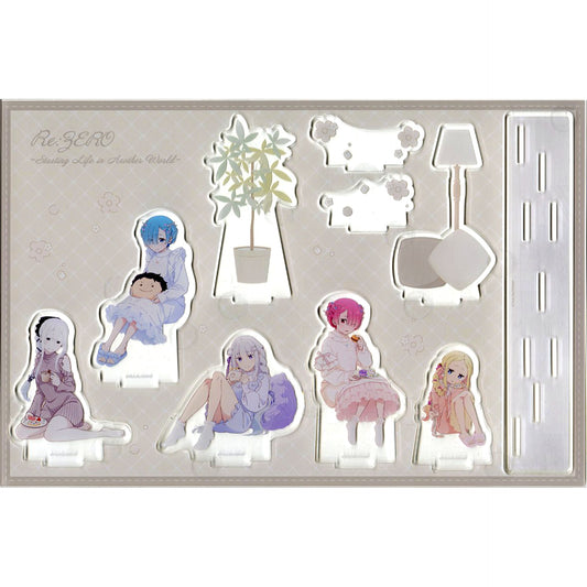 All Characters Diorama Acrylic Stand Emilia's Birthday Life 2025 & Ram and Rem's Birthday Life 2026 Ver. Re:Zero - Starting Life in Another World Re:Zero Starting Ram and Rem's Birthday Life 2026 in Marui [USED]