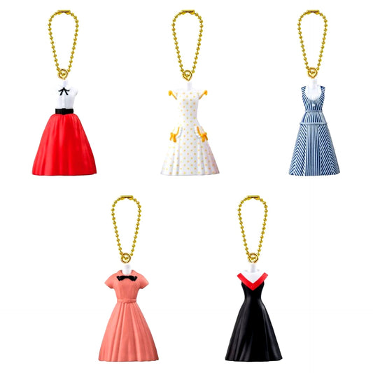 Set of 5 Junichi Nakahara Design Retro Fashion Miniature Charm [USED]
