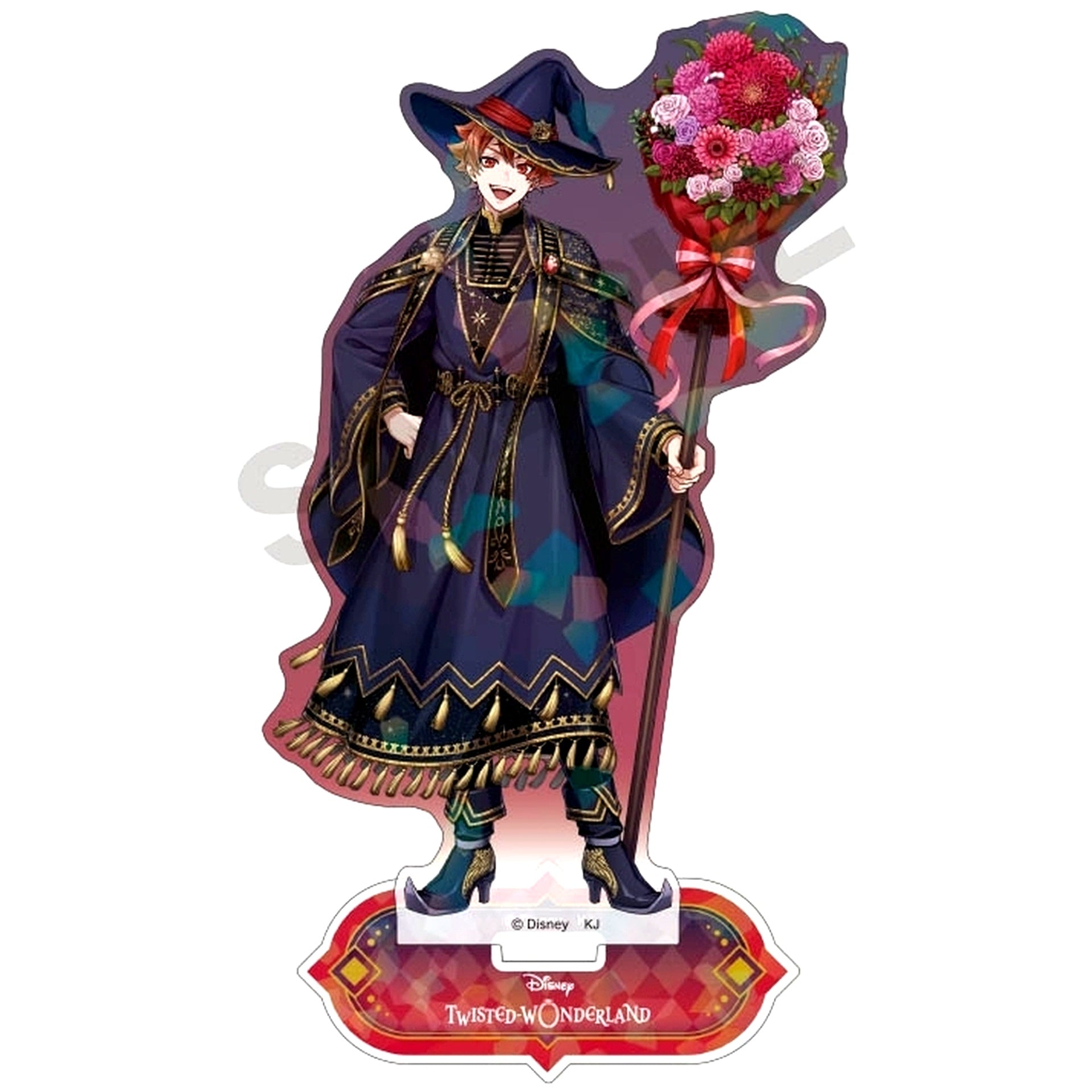 Ace Trappola Disney Twisted-Wonderland Bloom Birthday Hologram Acrylic Stand [USED]