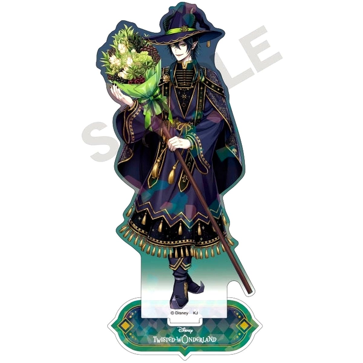 Malleus Draconia Disney: Twisted-Wonderland Hologram Acrylic Stand Bloom Birthday [USED]