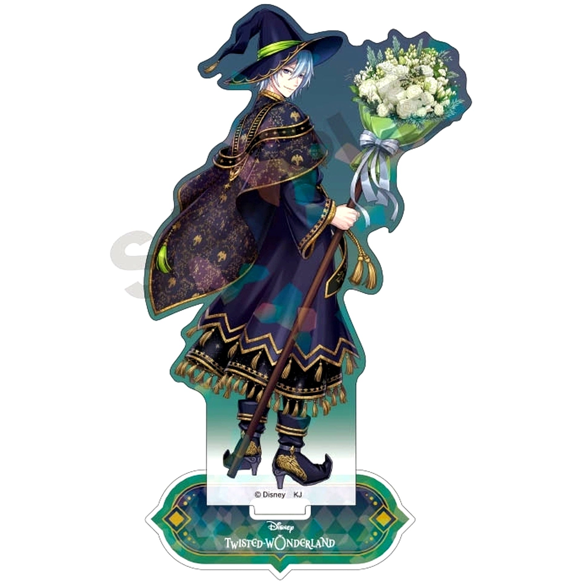 Silver Disney Twisted-Wonderland Bloom Birthday Hologram Acrylic Stand [USED]
