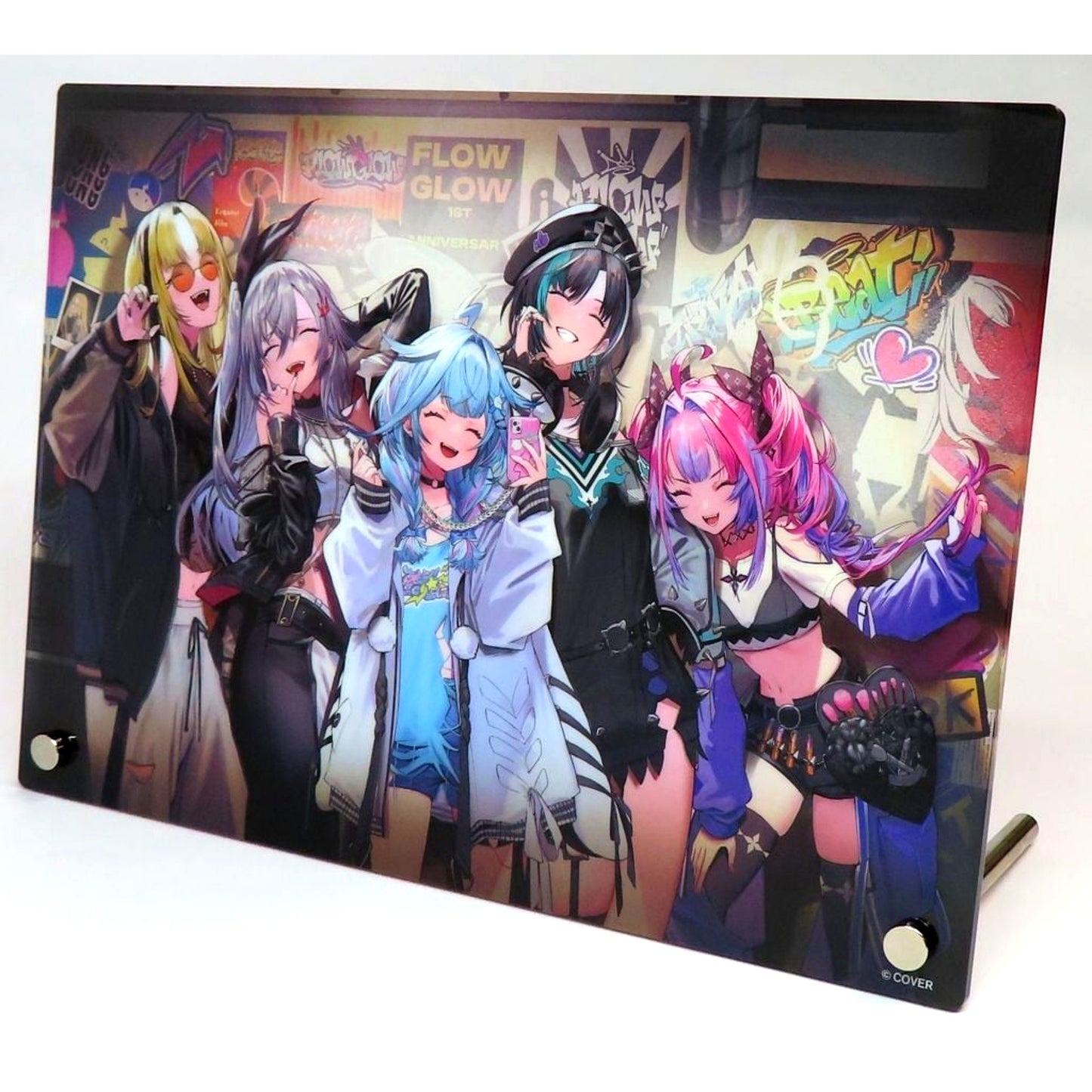 FLOW GLOW Acrylic Panel Virtual YouTuber Hololive 1st Anniversary [USED]