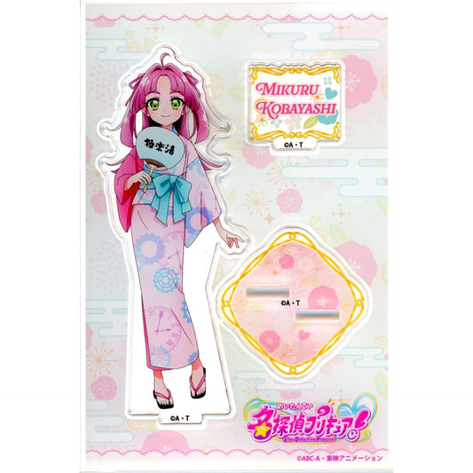 Mikuru Kobayashi Acrylic Stand Detective PreCure! x Gokurakuyu RAKU SPA PreCure Bath Time Party Detective Ver. [USED]