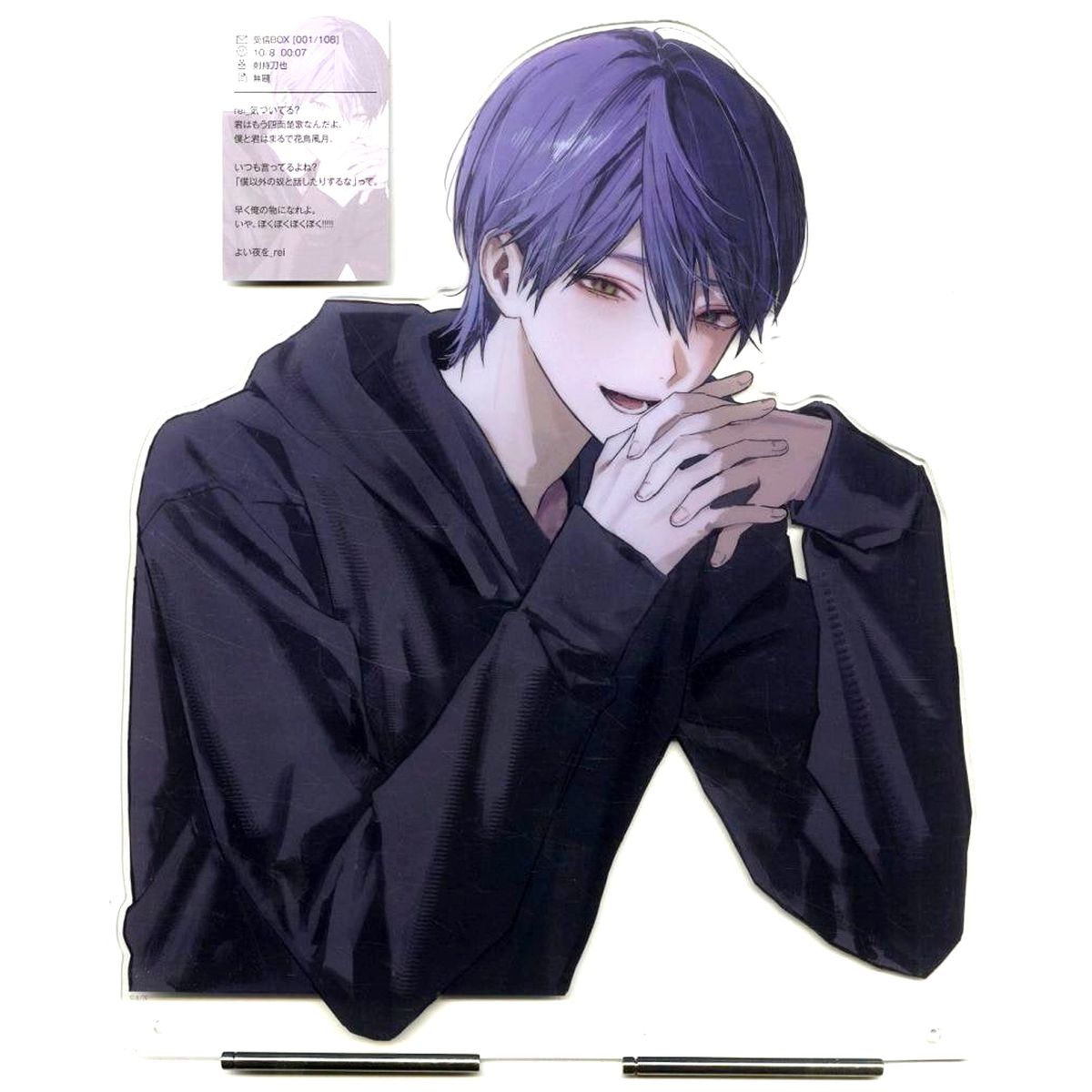 Toya Kenmochi Die-Cut Acrylic Panel with Card Virtual YouTuber Nijisanji [USED]