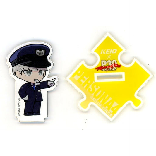Protagonist Yu Narukami Persona 4 Keio Electric Railway x P30th POP-UP SHOP Trading Connecting Acrylic Stand [USED]