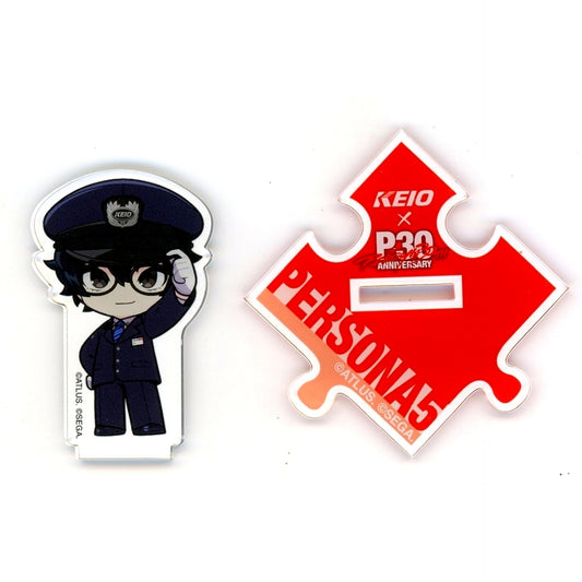 Protagonist Joker Persona 5 Keio Electric Railway x P30th POP-UP SHOP Trading Connecting Acrylic Stand [USED]