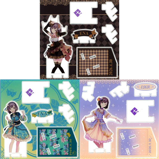 Set of 3 Acrylic Stand Happy Collection Kuji Hatsune Miku: Colorful Stage! Birthday Gift Series 2025 Flower Celebration Ena Shinonome Acrylic Stand Prize [USED]