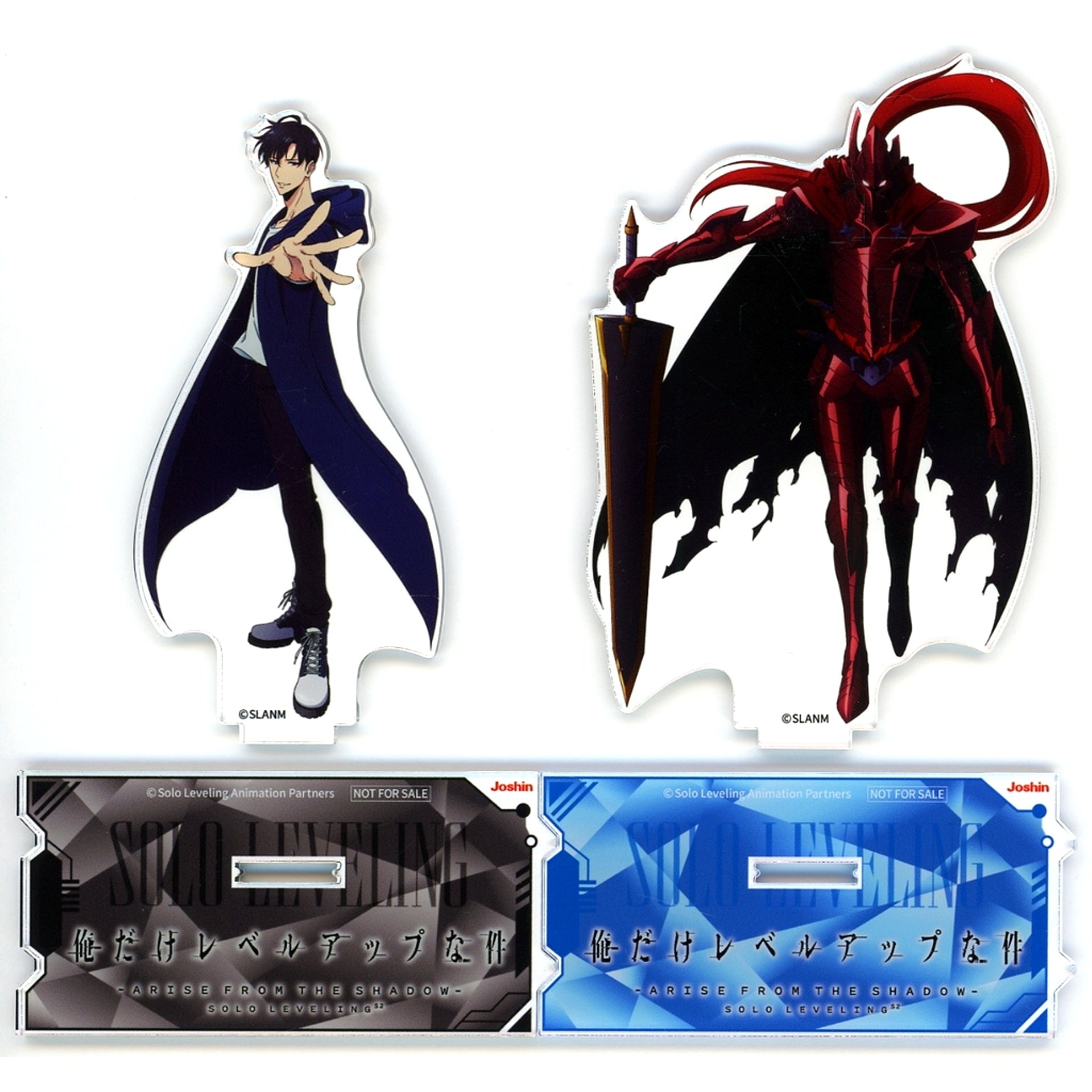 Jinwoo Sung & Igris Solo Leveling Season 2 Arise from the Shadow Connecting Acrylic Stand Set of 2 Blu-ray/DVD Vol.1 Joshin Disc Pier Purchase Bonus [USED]