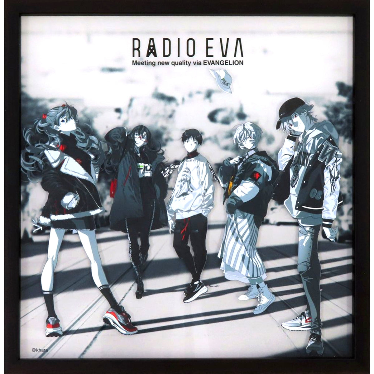 Group RADIO EVA STORE 2ND ANNIVERSARY MONO Acrylic Art Beta Evangelion RADIO EVA [USED]