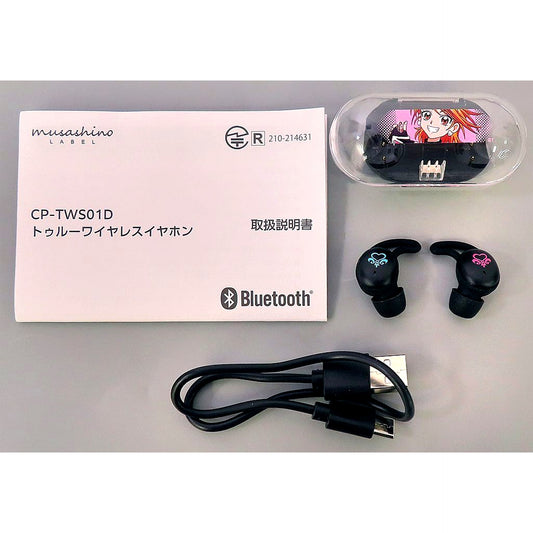 Cure Black Wireless Earphones CP-TWS01D Futari wa Pretty Cure x ONKYO [USED]
