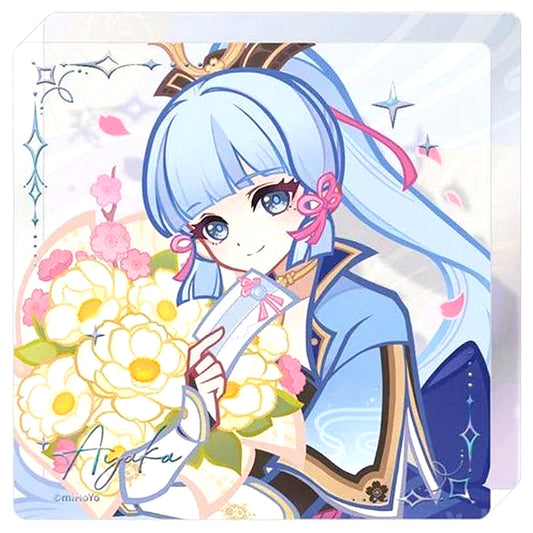 Ayaka Kamisato When Listening to the Good News Series Acrylic Block Genshin Impact [USED]