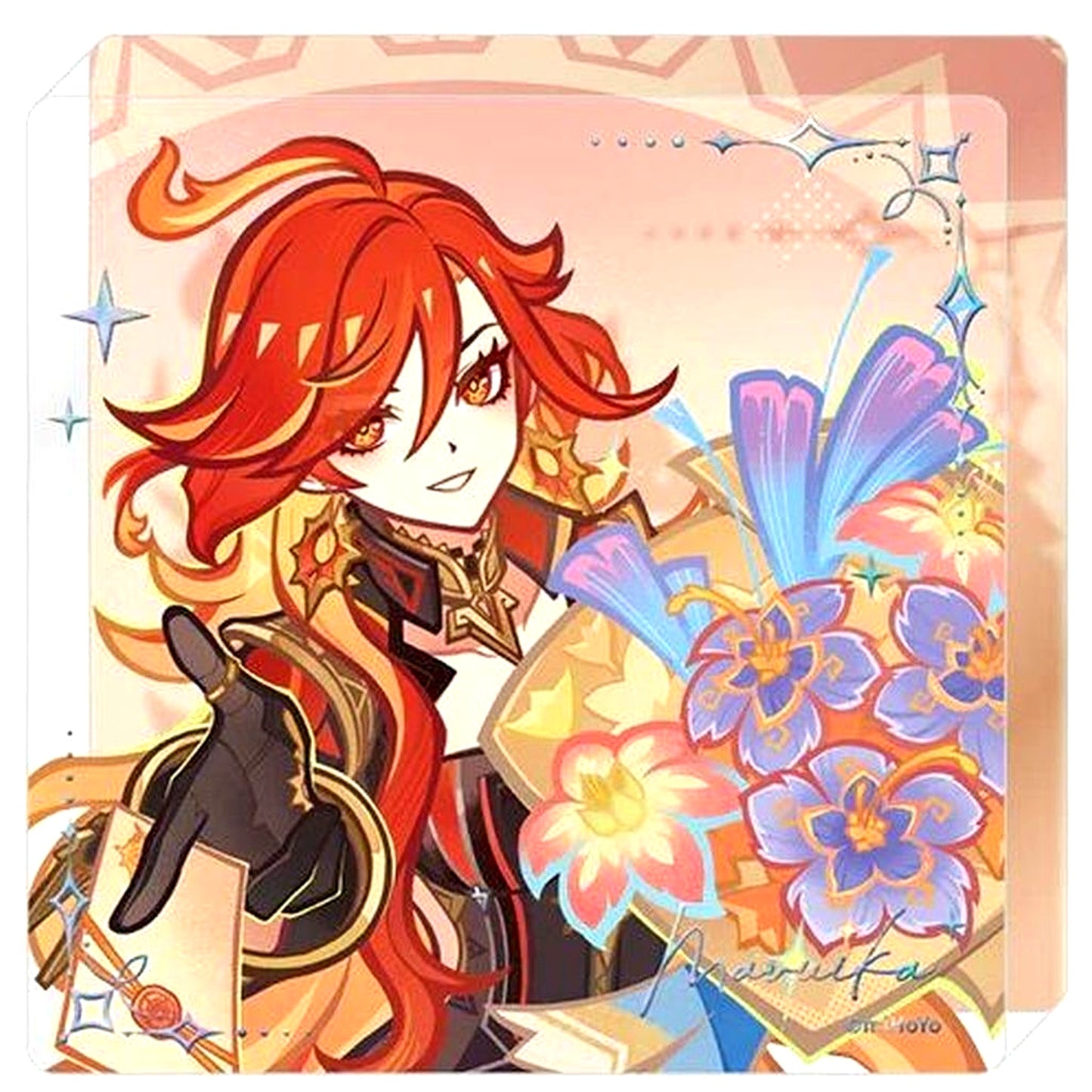 Mavuika When Listening to the Good News Series Acrylic Block Genshin Impact [USED]