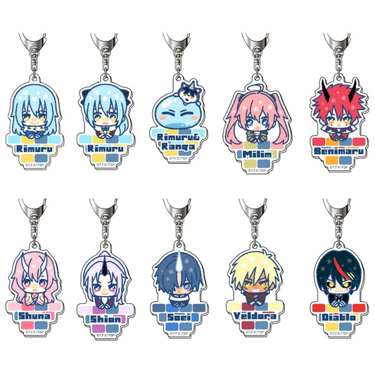 Set of 10 Acrylic Keychain That Time I Got Reincarnated as a Slime Piccorees [USED]