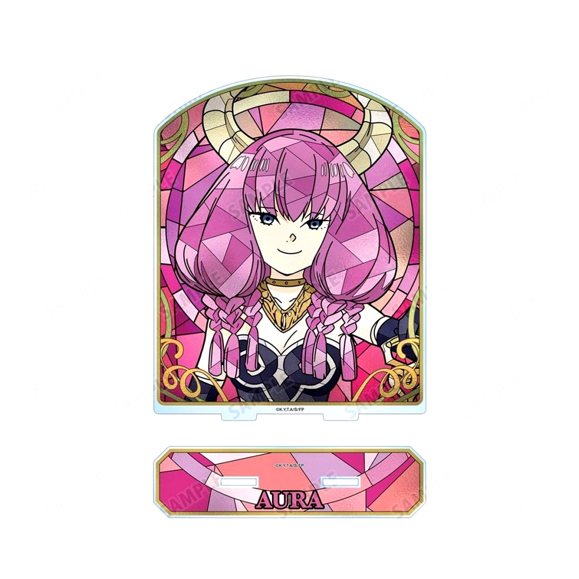 Aura the Guillotine Frieren: Beyond Journey's End Aure Glass Big Acrylic Stand [USED]