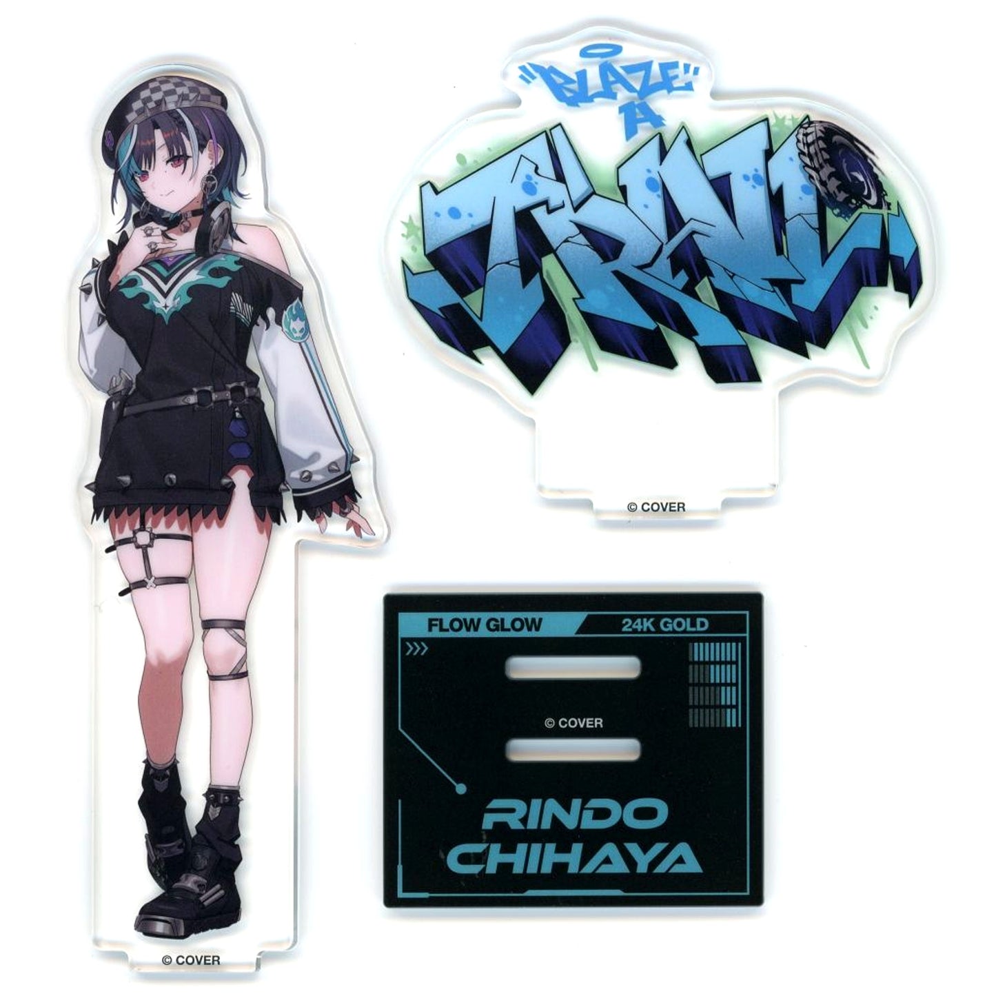 Rindo Chihaya VTuber Hololive FLOW GLOW's MIXTAPE 02 Acrylic Stand [USED]