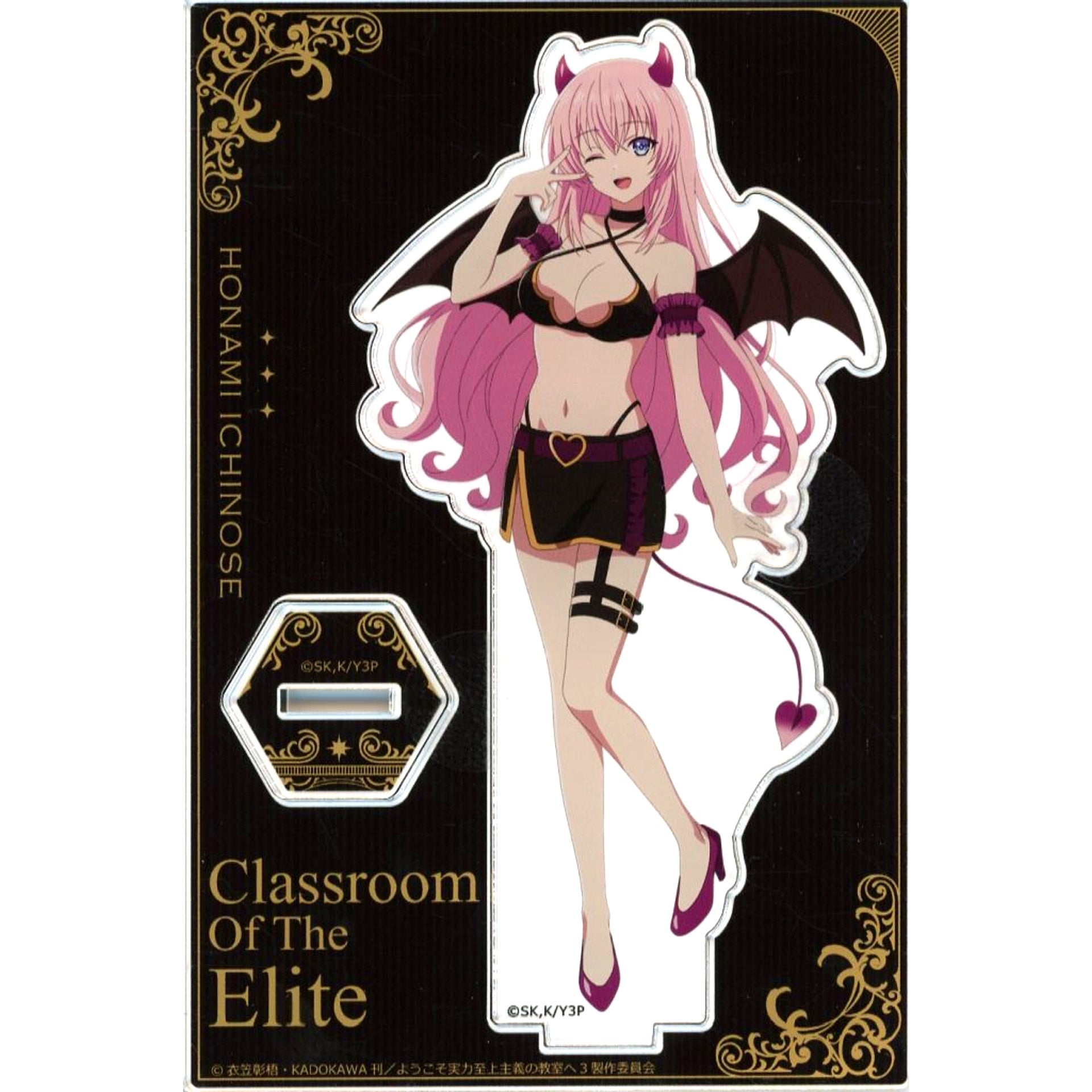 Honami Ichinose Demon Illustration Acrylic Stand Classroom of the Elite POP UP SHOP Angel & Demon [USED]