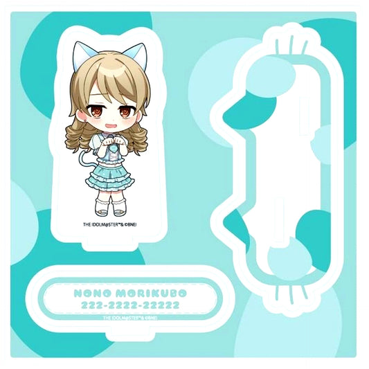 Nono Morikubo No. 22 Cat Ver. Mini Character Illustration Acrylic Stand Plate The Idolmaster Cinderella Girls in eeo Store Ikebukuro Main Store [USED]