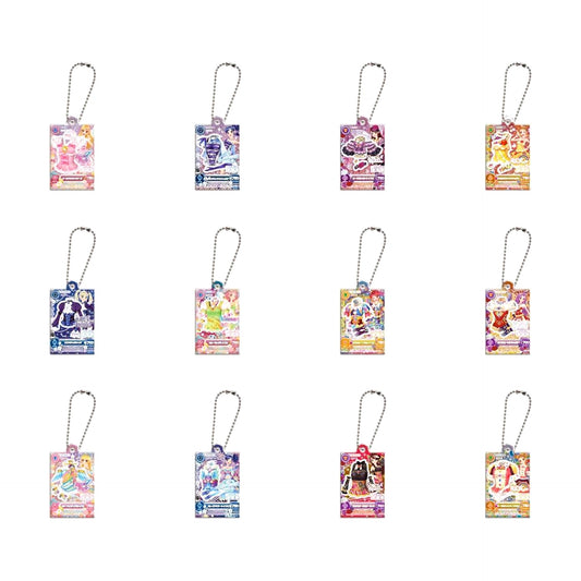 Set of 12 Aikatsu! Daredemo Idol Katsudou Acrylic Charm 3 [USED]