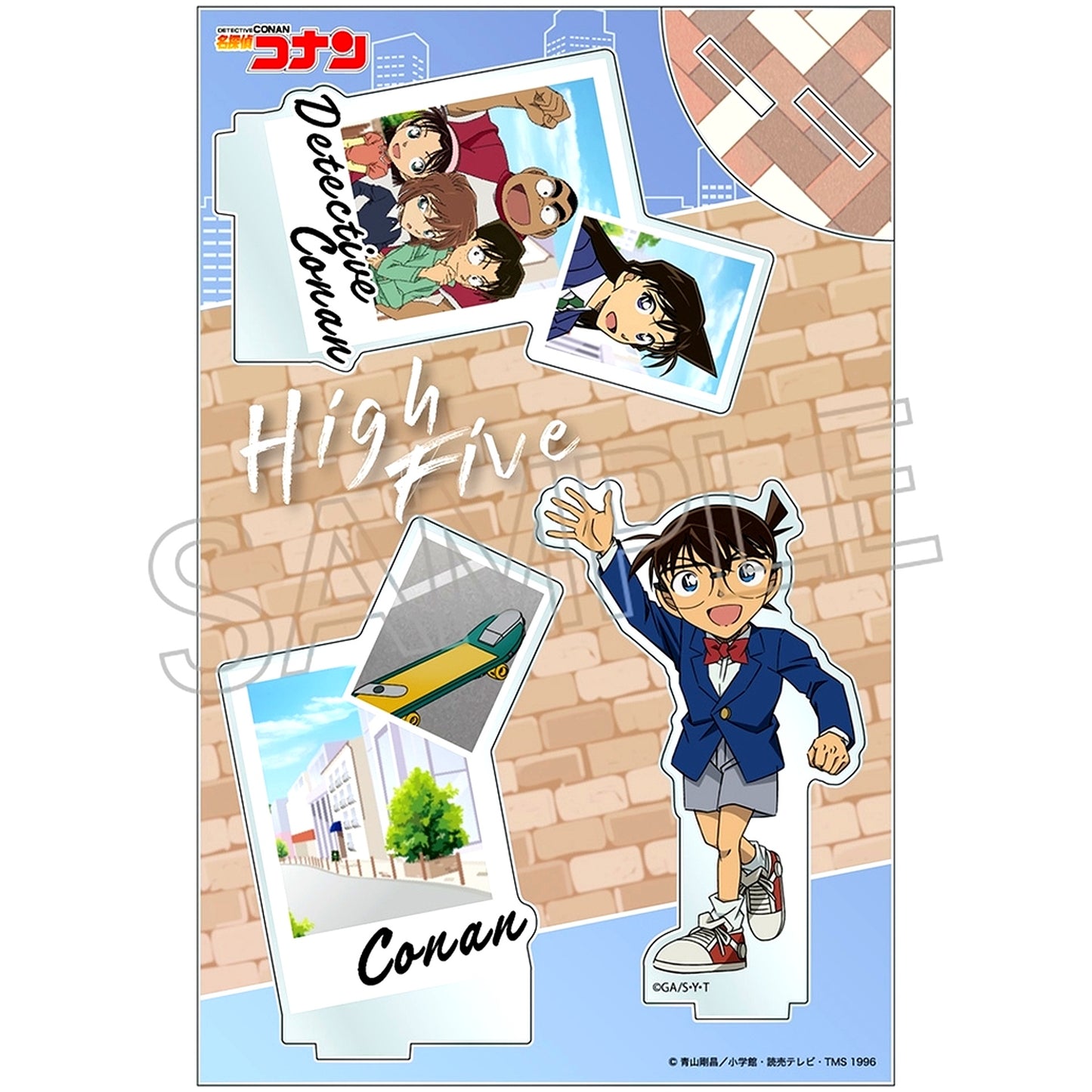 Conan Edogawa Detective Conan High Five Acrylic Stand L [USED]