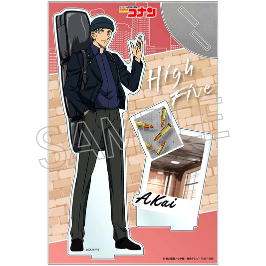 Shuichi Akai High Five Acrylic Stand Large Detective Conan [USED]