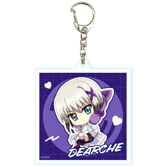 Dearche Magical Girl Lyrical Nanoha Series Acrylic Keychain 12 Mini Character Illustration [USED]