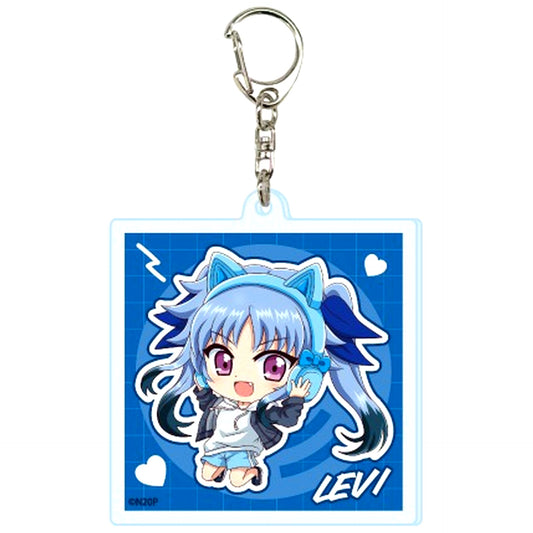 Levi Magical Girl Lyrical Nanoha Series Acrylic Keychain 12 Mini Character Illustration [USED]
