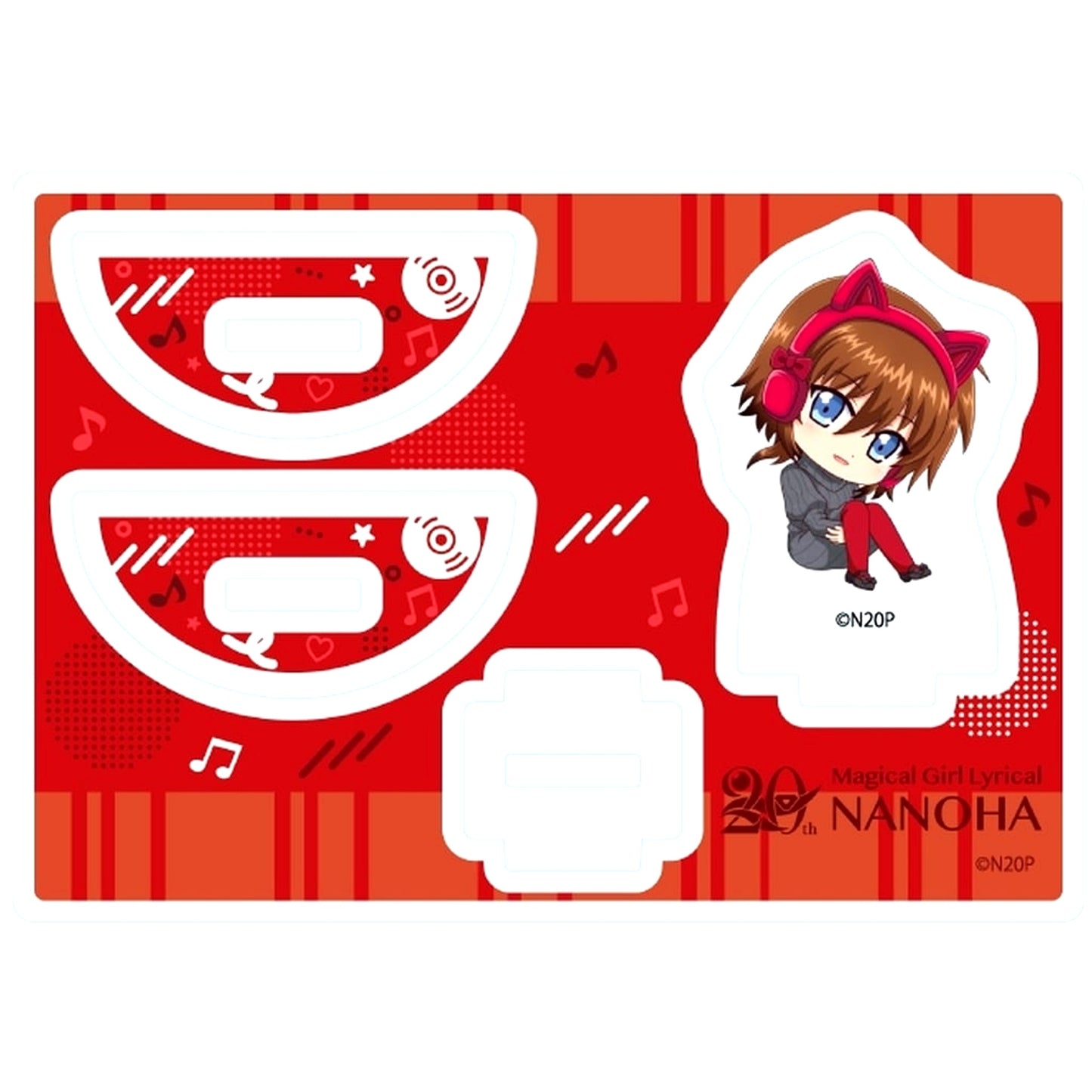 Stern 05. Swaying Acrylic Stand Mini Character Illustration Magical Girl Lyrical Nanoha Series [USED]
