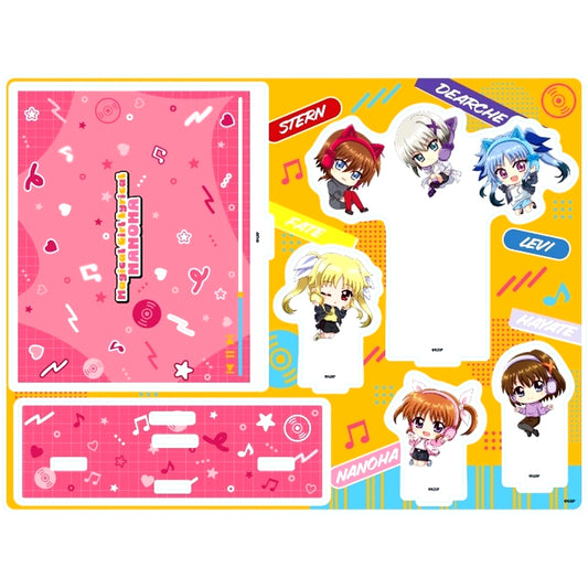 Group 03. Acrylic Diorama Mini Character Illustration Magical Girl Lyrical Nanoha Series [USED]